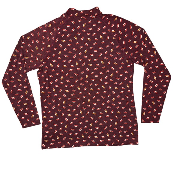 SAXX Viewfinder 1/2 Zip Merino Wool Base Layer Men’s Long Sleeve XL Hot Dog - Picture 7 of 9